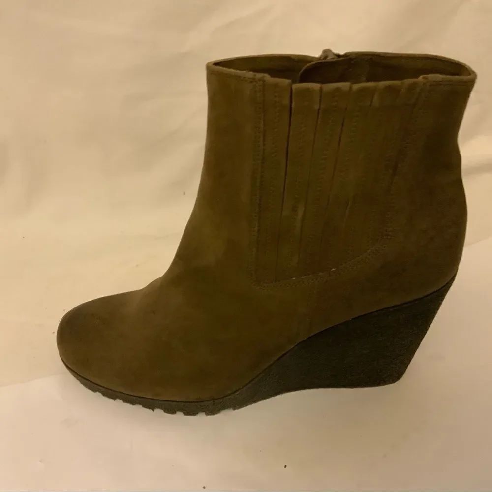 Kennel Schmenger Brown Suede Wedge Booties Boots Sz 5.5 UK/ 8.5 US/38.5 EUR